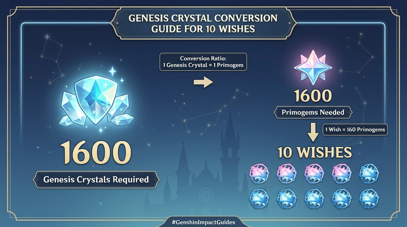genesis crystals for 10 wishes