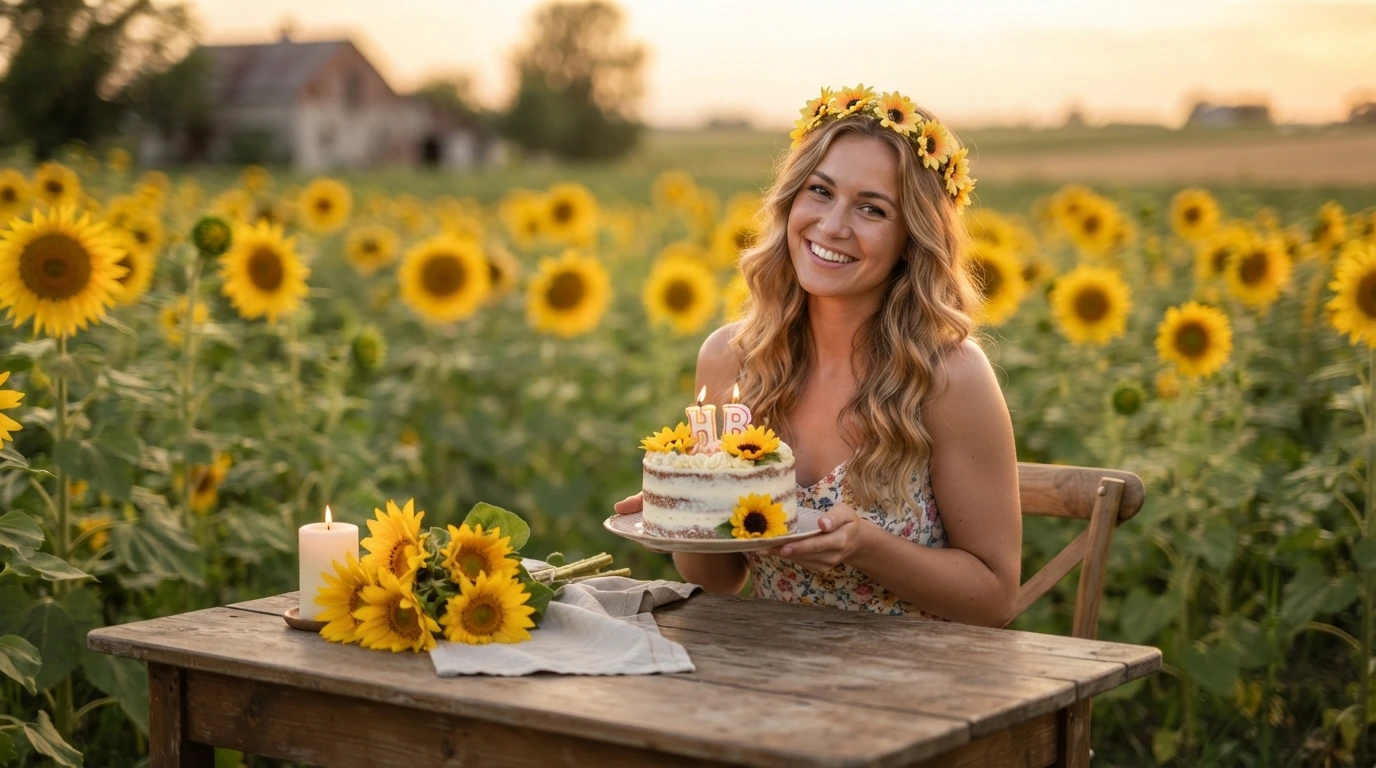 sunflower birthday wishes images