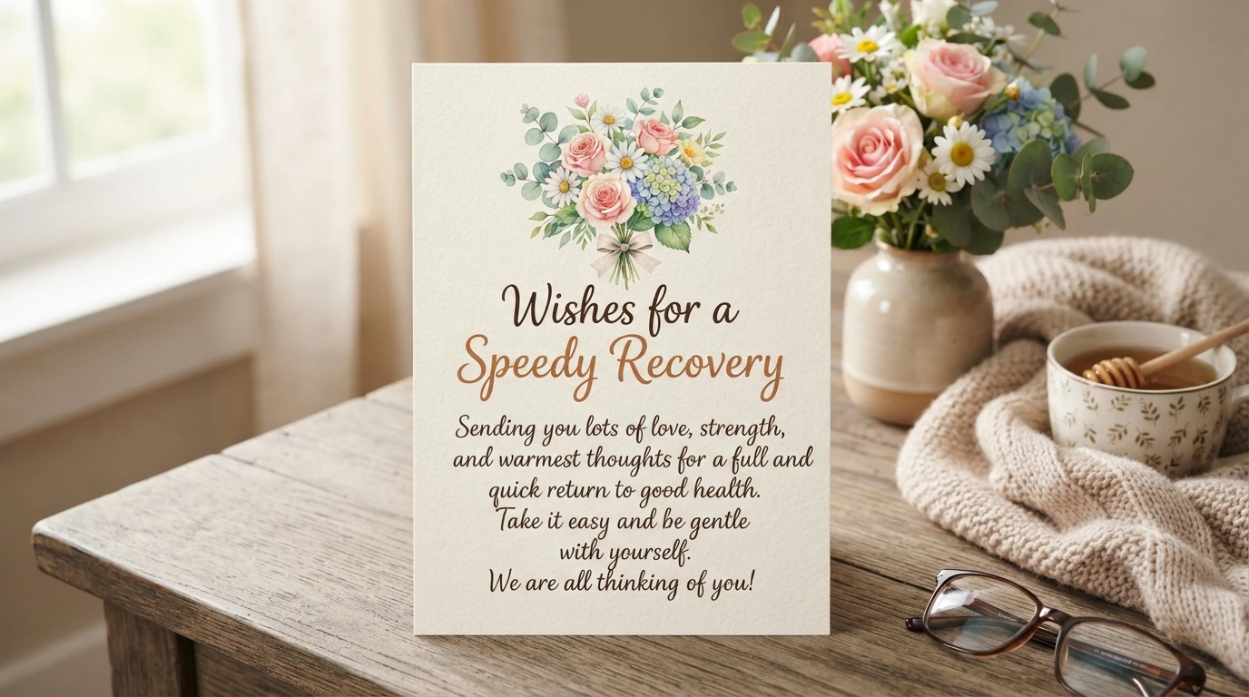 wishes for a speedy recovery