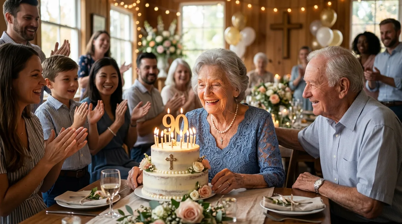 Christian 90th Birthday Wishes ✝️🎂